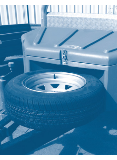 Polybox spare wheel Townsville | Bartel Trailers Townsville